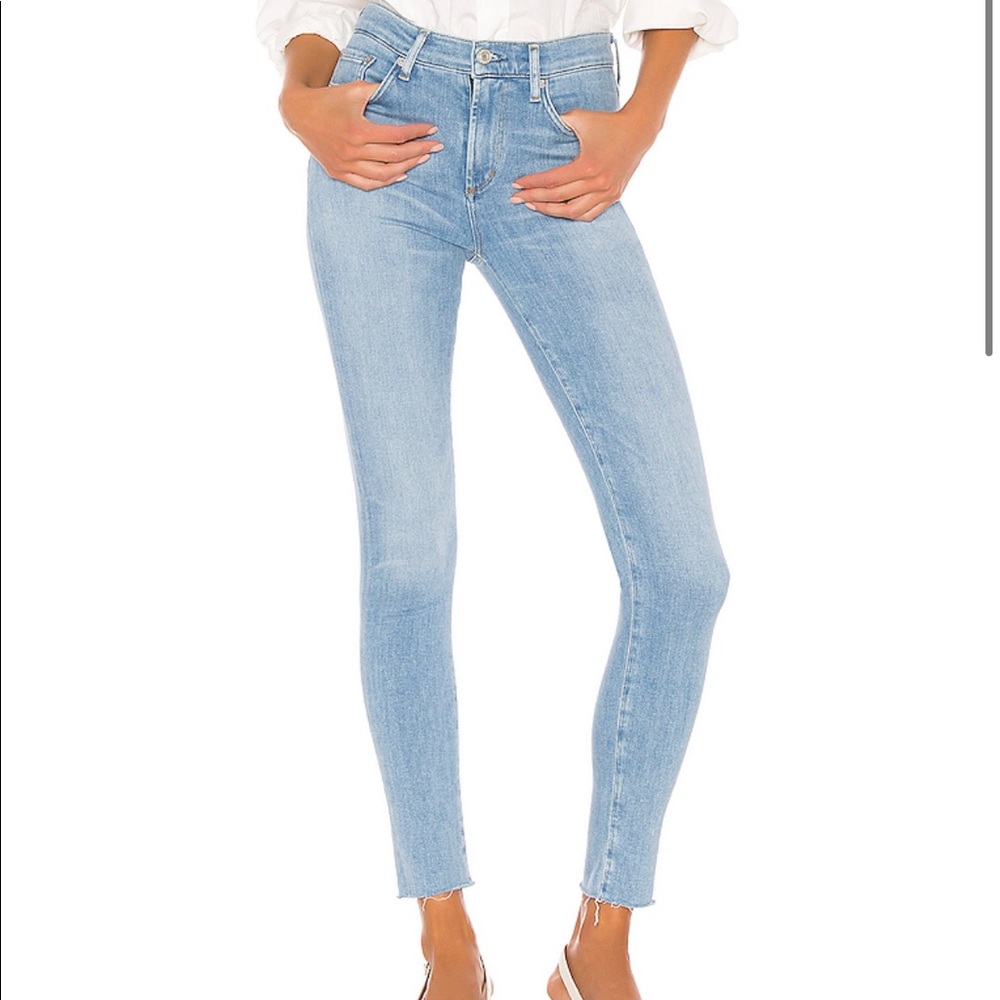 AGOLDE Sophie ankle skinny in facet